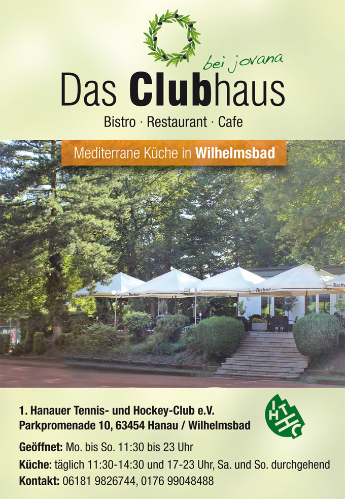 DAS CLUBHAUS im 1. Hanauer THC e.V.