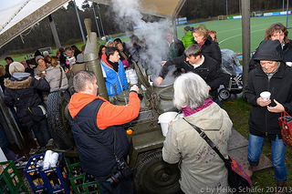 Regen Andrang fand die Gulaschkanone bei der THC Weihnachtsfeier 2012