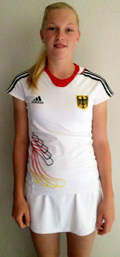 Anna Simon im Nationalmannschaftsdress