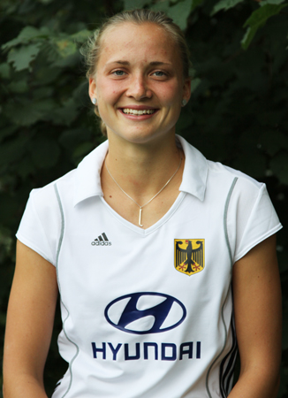 Marilena Krauss im Dress der Deutsche Hockey-Nationalmannschaft