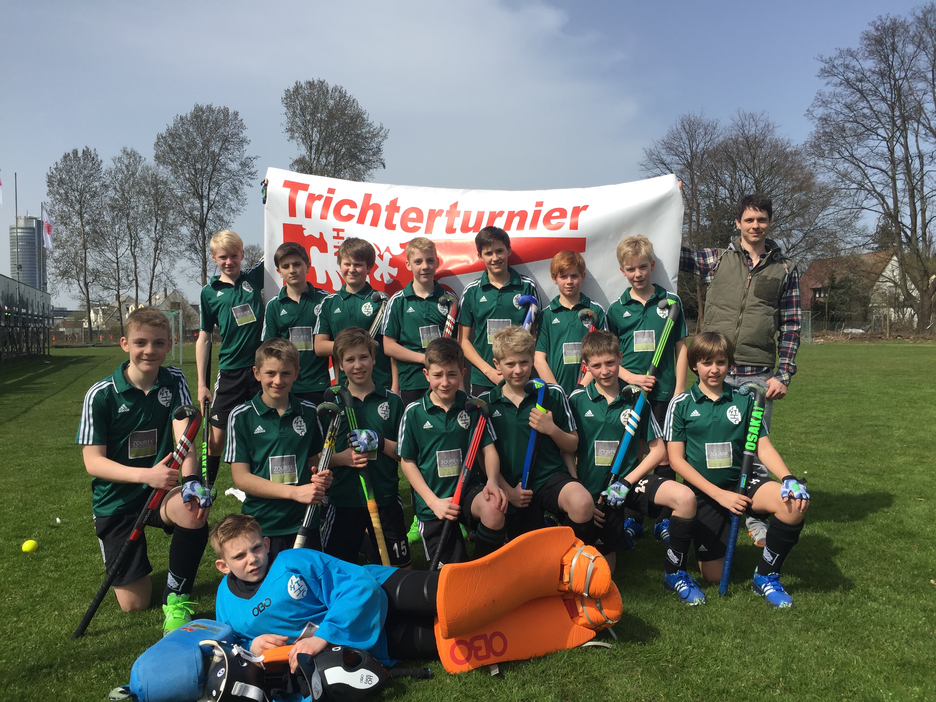 Die A Knaben beim Trichterturnier 2016 des Nürnberger HTC