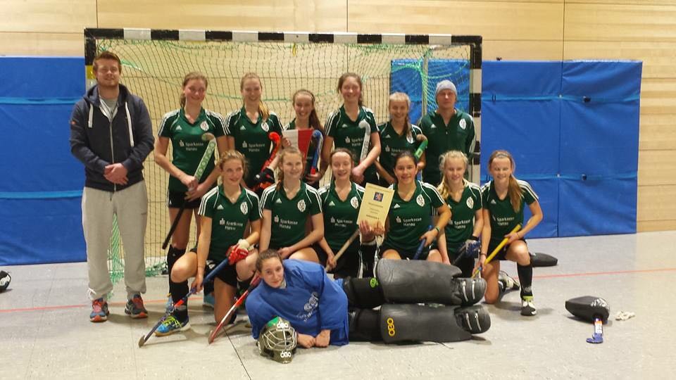 Hessenmeister Halle 2015-2016: Die A Mädchen des 1. Hanauer THC e.V.