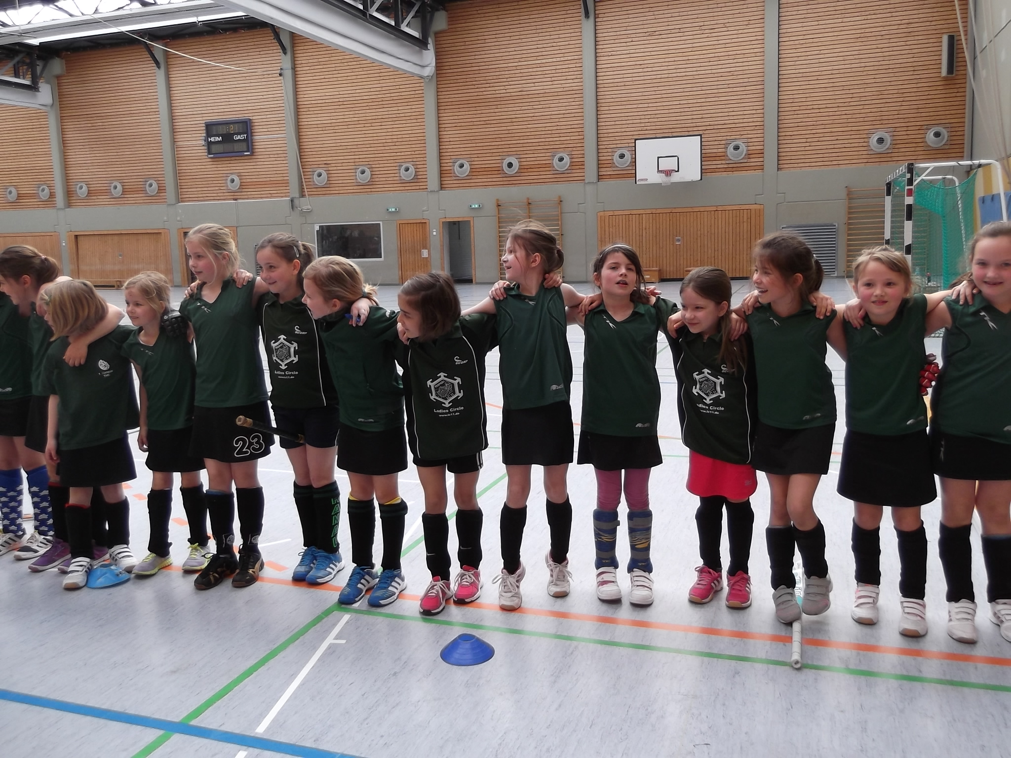 Die Hockey D Mädchen des 1. Hanauer THC e.V.