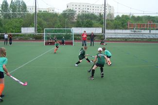 THC Mädchen D beim Puffbohnenturnier 2012 beim Erfurter HC in Erfurt