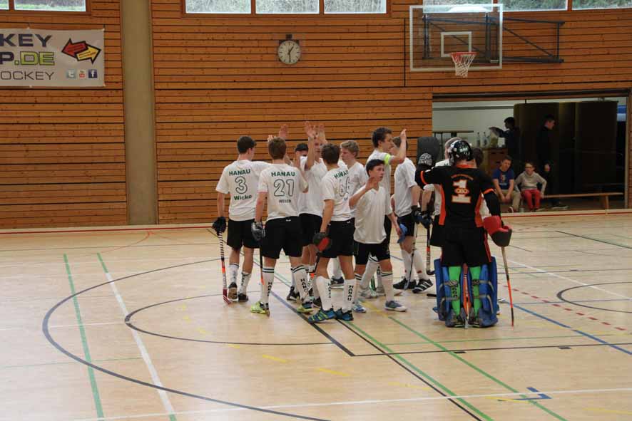 Die MJB des Hanauer THC bei der Süddeutsche Meisterschaft Halle 2013-2014