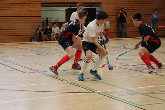 Die MJB des Hanauer THC bei der Süddeutsche Meisterschaft Halle 2013-2014