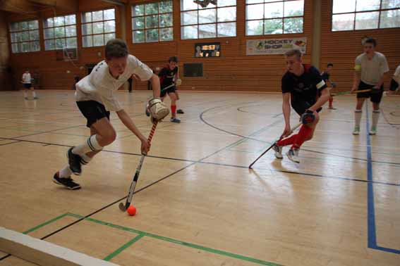 Die MJB des Hanauer THC bei der Süddeutsche Meisterschaft Halle 2013-2014