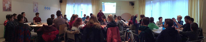 Gut besucht: Der Schiedsrichterlehrgang im 1. Hanauer THC am 13.12.2014